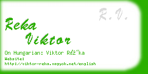 reka viktor business card